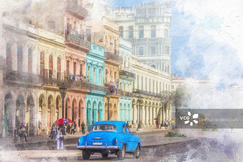 哈瓦那,古巴。图片素材