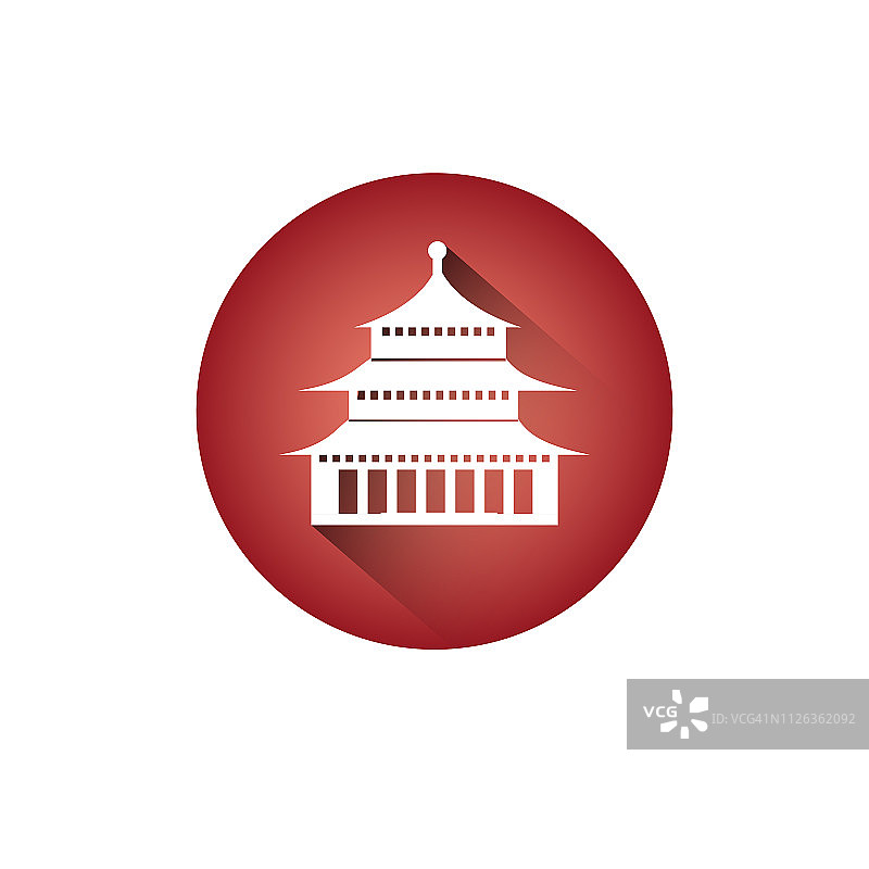 韩国宫殿标志标志韩国寺庙剪影象征图片素材