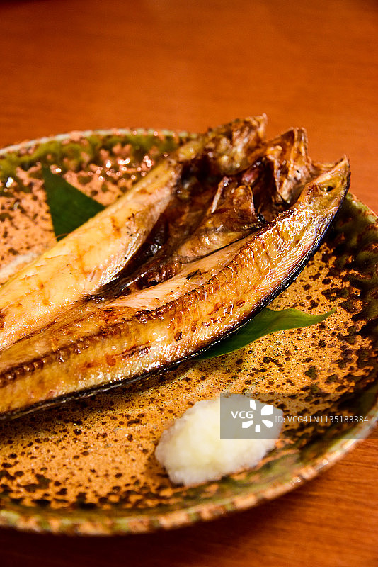 日本烤鲭鱼图片素材