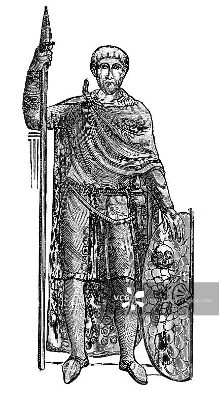 Flavius Aetius，古罗马将军图片素材
