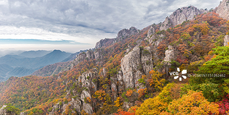 韩国万州大敦山全景图图片素材