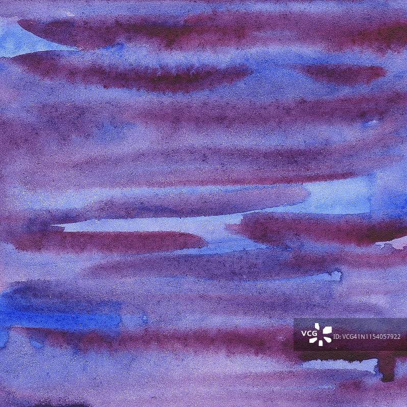 插图水彩梯度背景从紫色到蓝色滴深蓝色。紫蓝色条纹图片素材