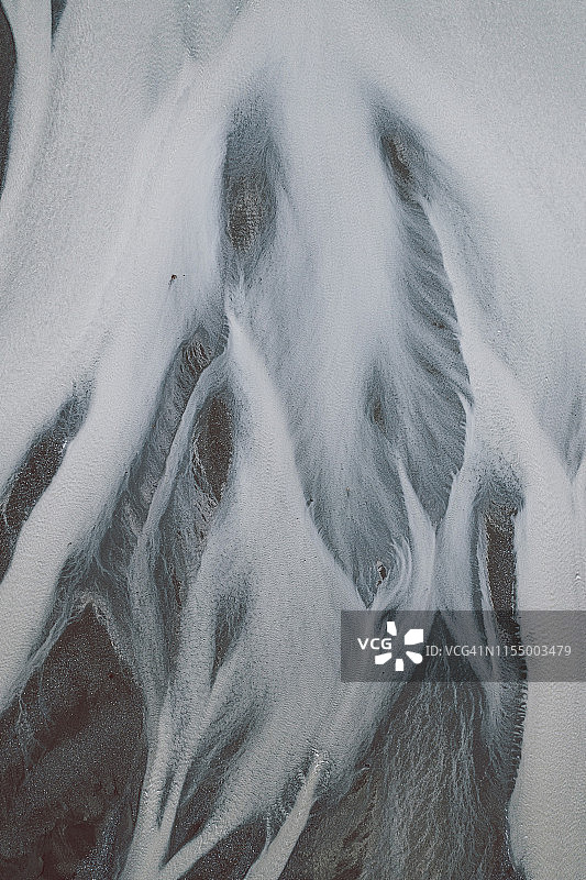 冰岛南部的冰川图案图片素材