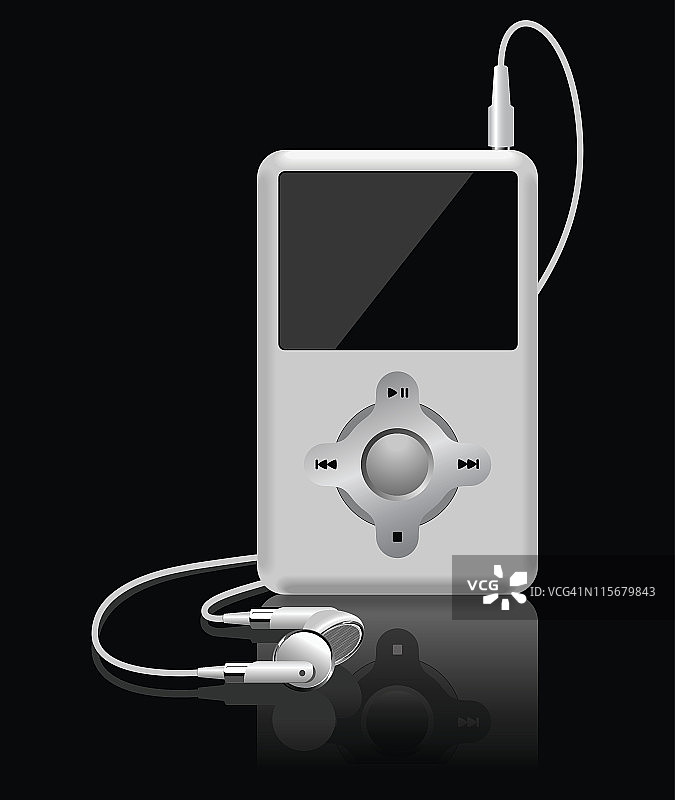 白色的MP3播放器图片素材