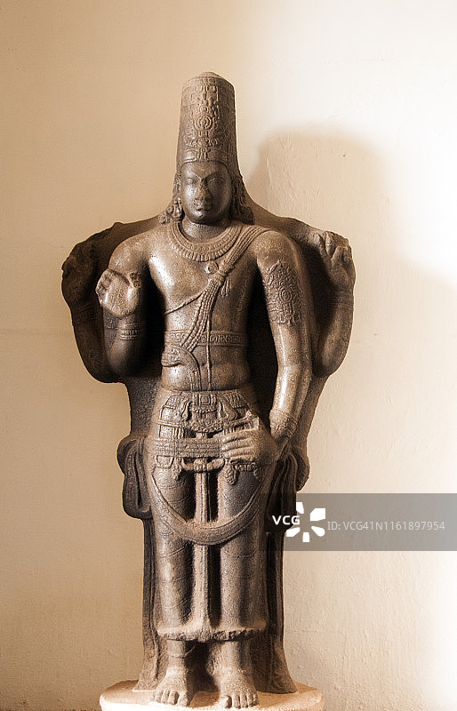 印度雕刻的印度教神，Thanjavur，印度。图片素材