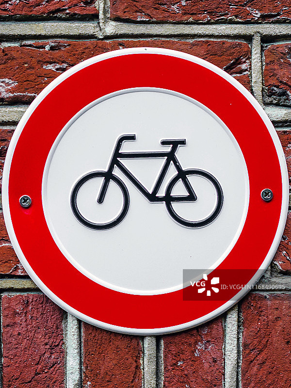 阿姆斯特丹自行车停车标志图片素材