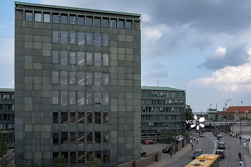 哥本哈根市中心的摩天大楼图片素材