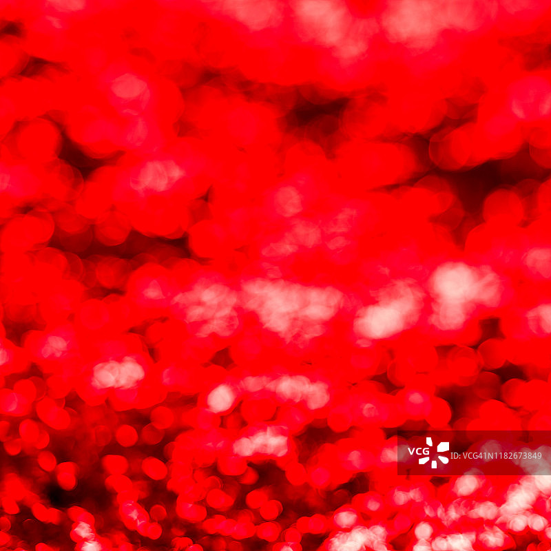 红色散焦圣诞灯光背景图片素材