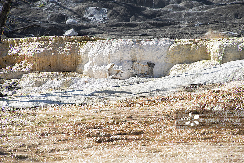 猛犸温泉-黄石国家公园图片素材