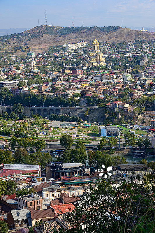 格鲁吉亚第比利斯古城的景色图片素材