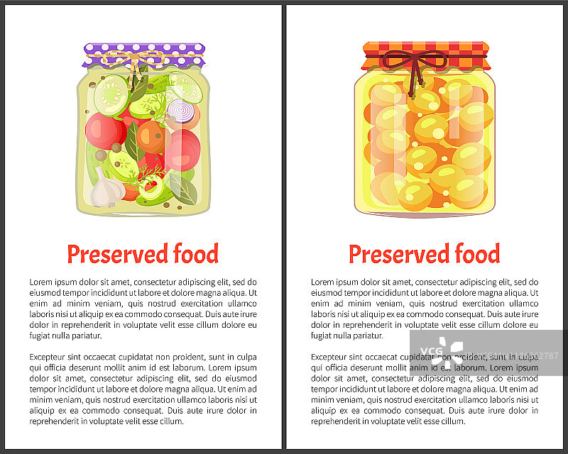水果或蔬菜腌制食品海报图片素材