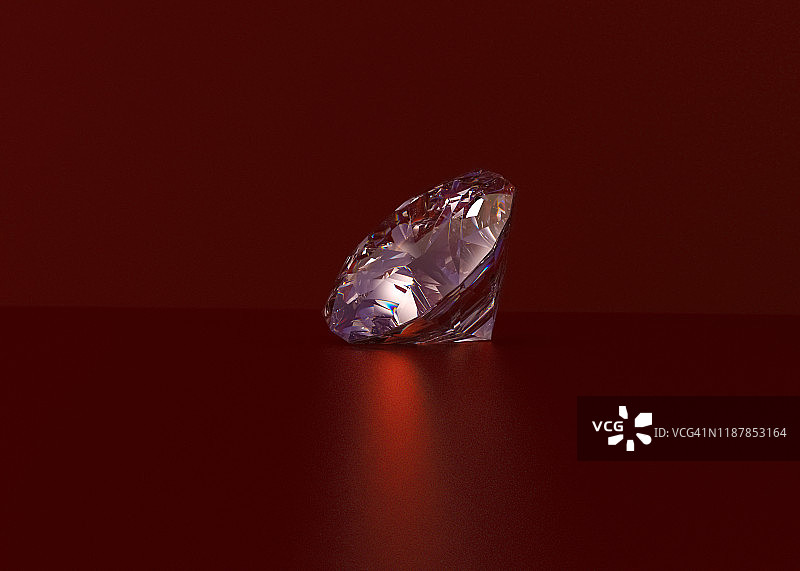 红丝绒上的钻石图片素材
