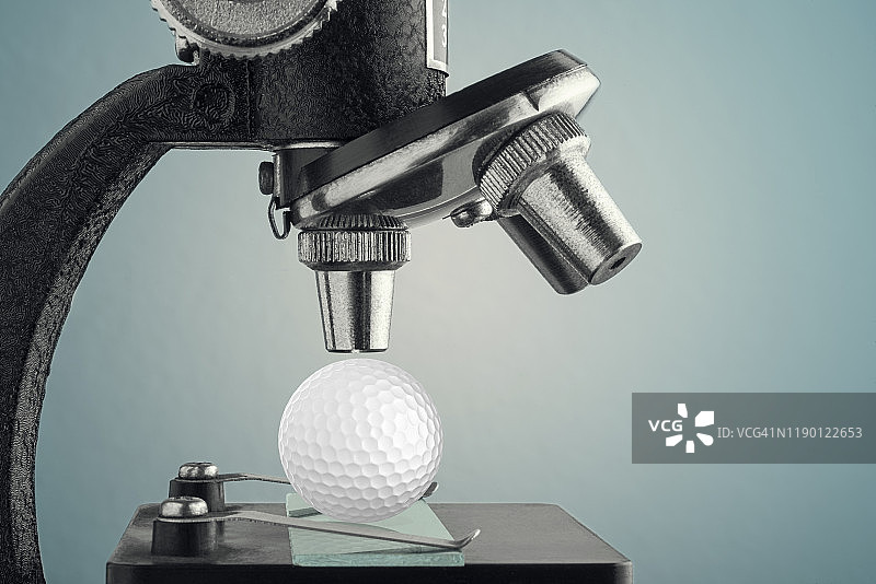 高尔夫球显微镜图片素材