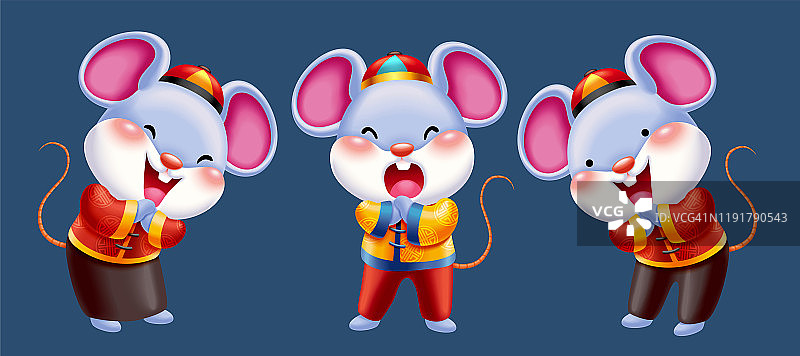 中国新年老鼠的性格图片素材
