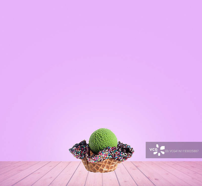 冰淇淋勺背景新图片素材