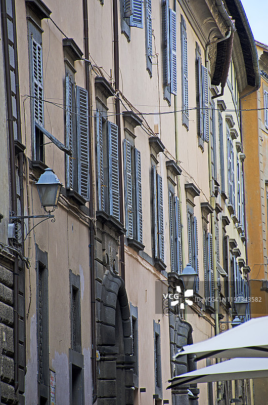 意大利中世纪奥维多的街景图片素材