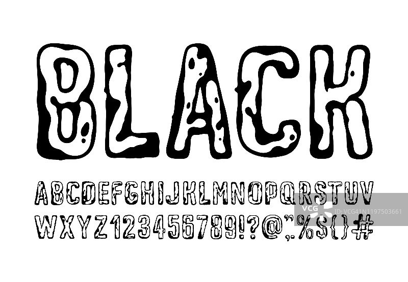 黑色字体字母图片素材
