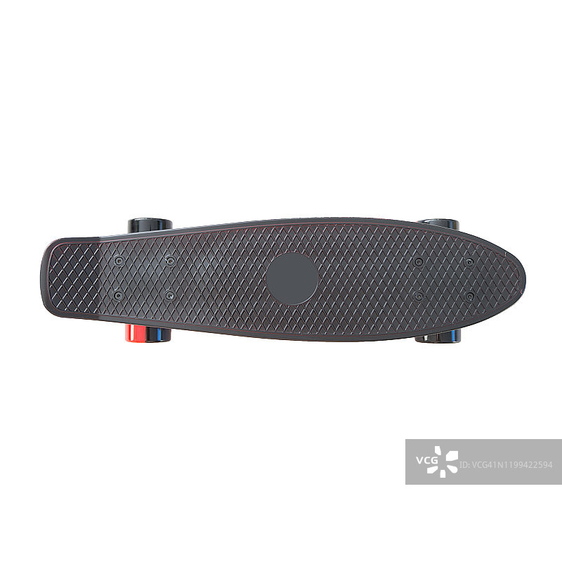 现代彩色滑板-板孤立在白色图片素材
