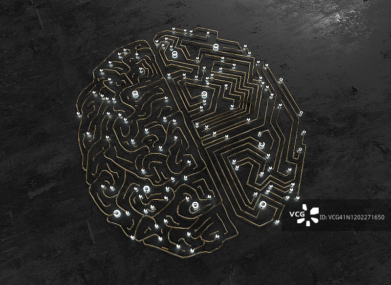人工智能的大脑图片素材