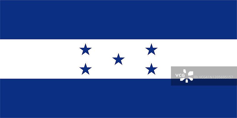 矢量洪都拉斯国旗设计图片素材
