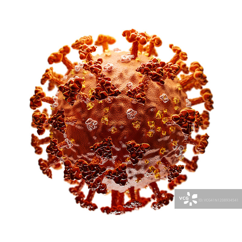 SARS-CoV-2或2019-ncov冠状病毒的概念图片素材