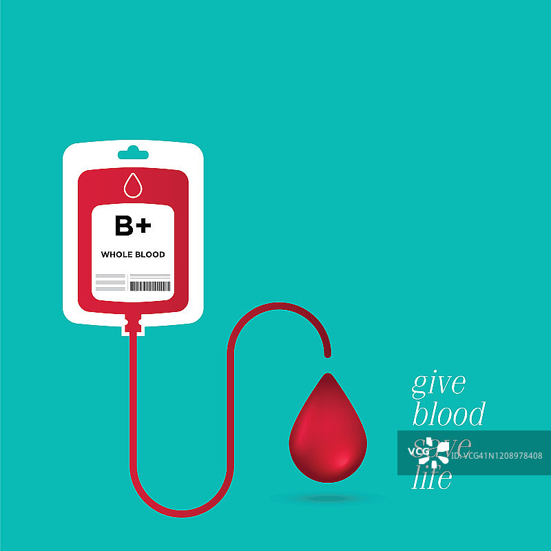 献血塑料袋平式。献血的概念。医学背景。矢量插图。图片素材