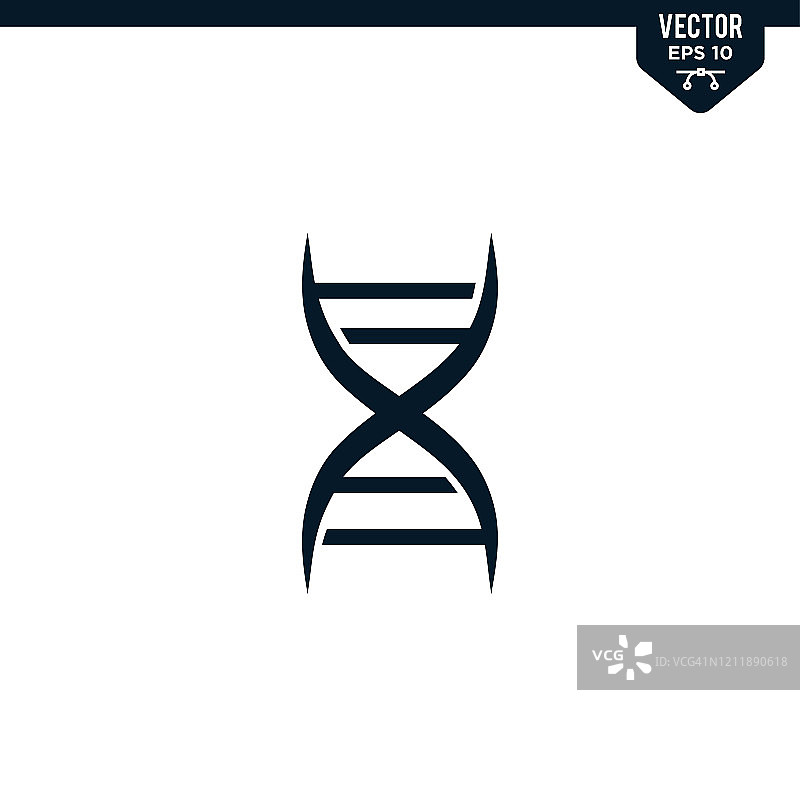 DNA图标收集，字形风格图片素材