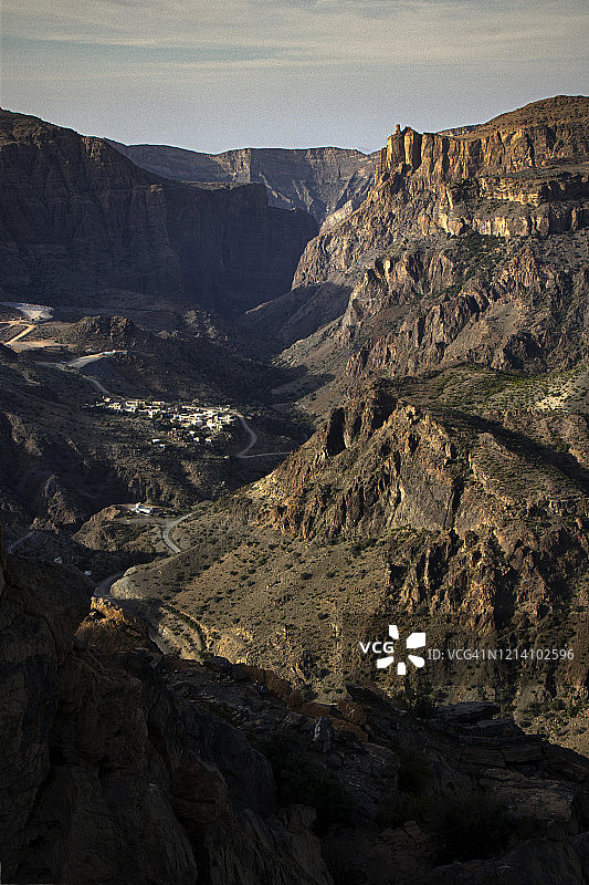 大峡谷，贾巴尔·阿赫达尔山脉，中央阿曼图片素材