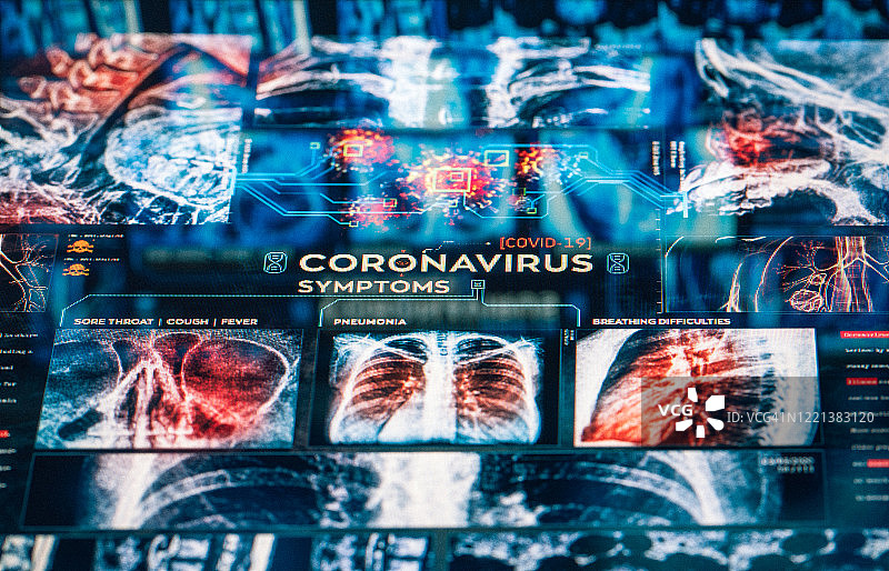 COVID-19冠状病毒症状图片素材