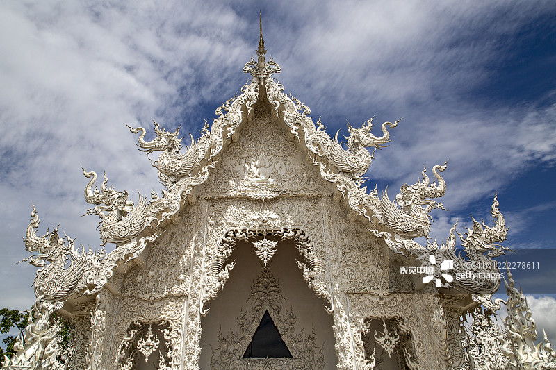 白庙，清莱，泰国图片素材