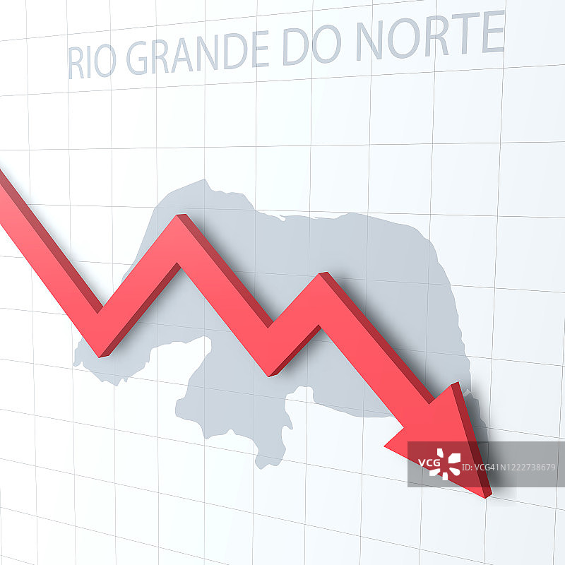 落下的红色箭头与里约热内卢大do北地图的背景图片素材
