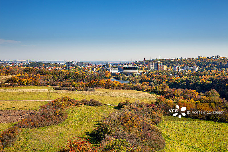 布拉格秋天的自然公园图片素材