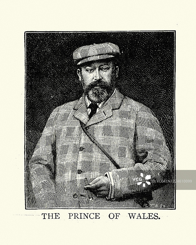 威尔士王子，后来的国王爱德华七世图片素材