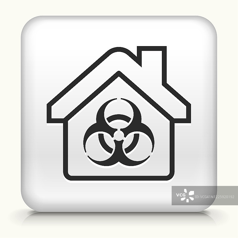 被感染的房子有生物危险标志图标图片素材