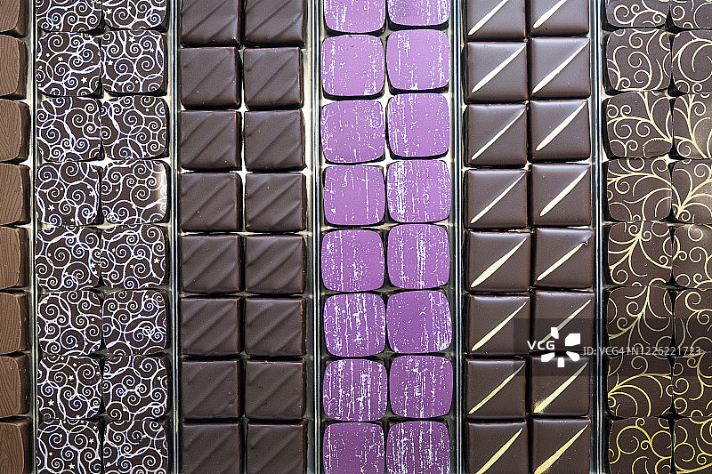 全框混合风味彩色巧克力图片素材