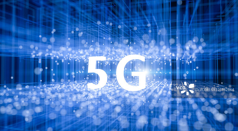 5G无线网络和大数据概念图片素材
