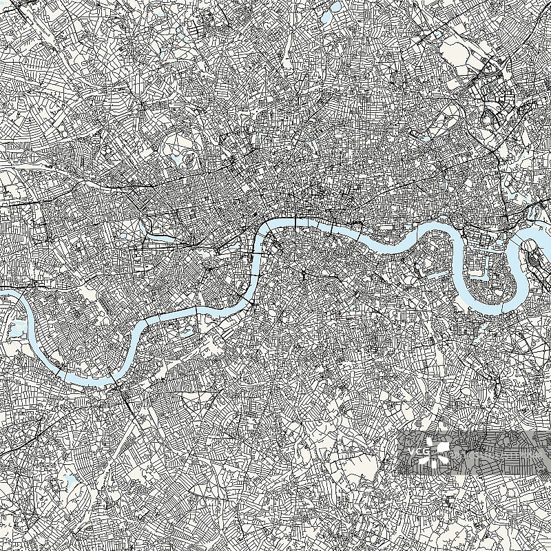 伦敦，英国矢量地图图片素材