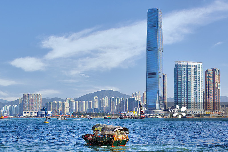 中国香港维多利亚港图片素材