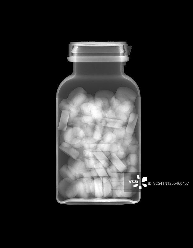 药瓶x光片图片素材