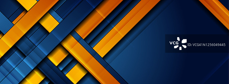 亮蓝橙抽象条纹企业背景图片素材