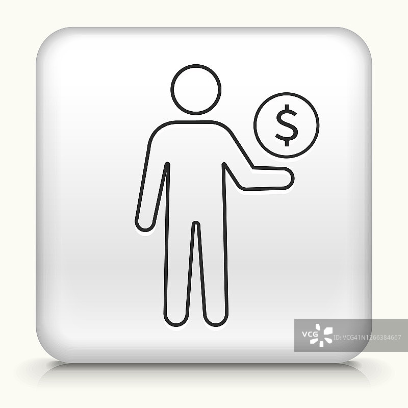 人与钱美元硬币图标图片素材