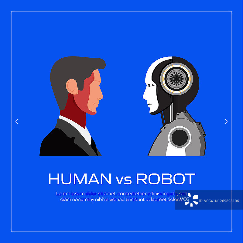 机器人，机器人行业概念矢量插图网站横幅，广告和营销材料，在线广告，商业演示等。图片素材