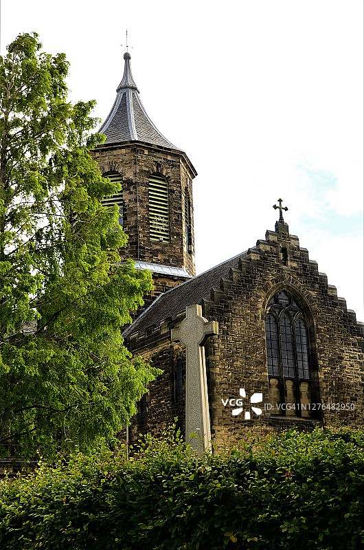 苏格兰地标——福尔柯克教堂图片素材