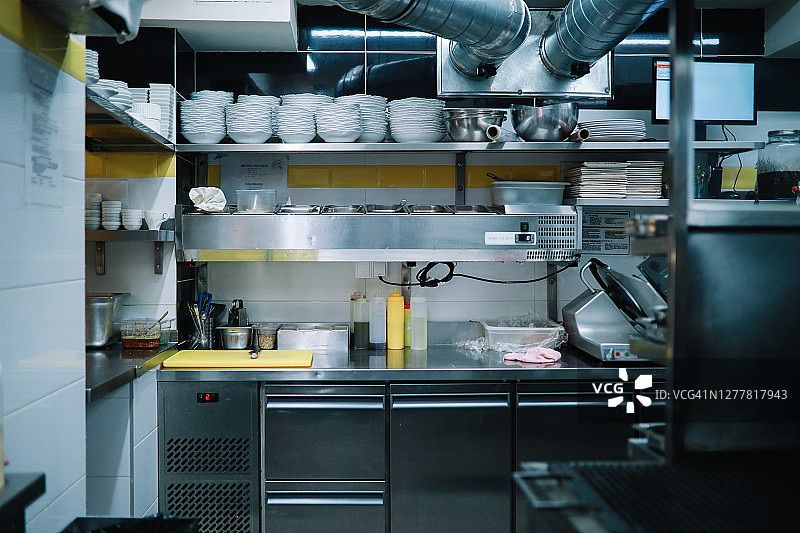 空的餐厅厨房图片素材