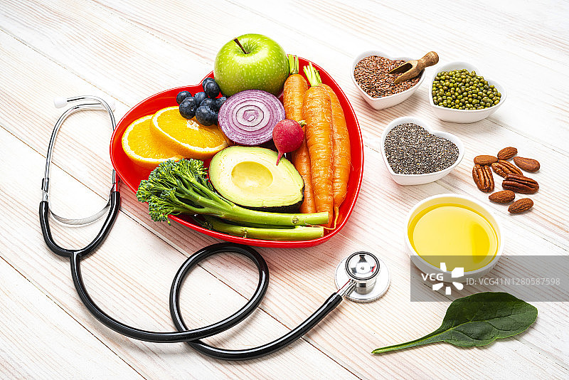 健康饮食对心脏健康有最佳效果图片素材