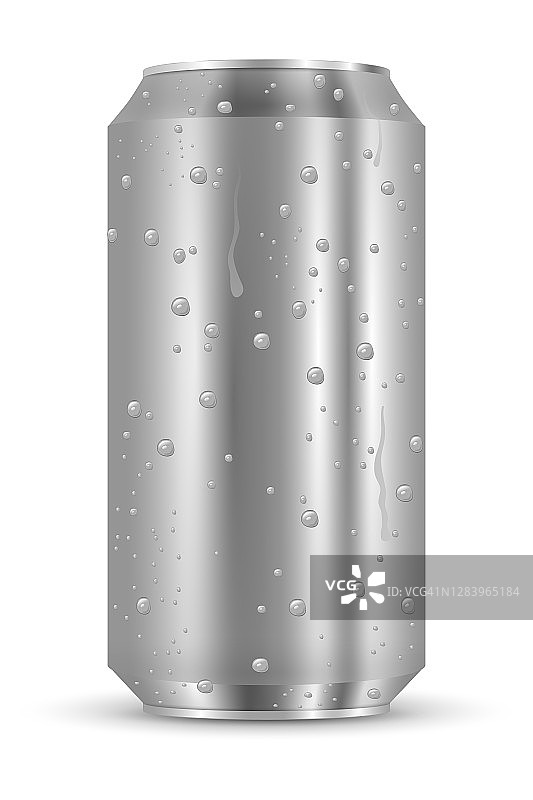 空白铝可以隔离在白色背景上。三维演示图片素材