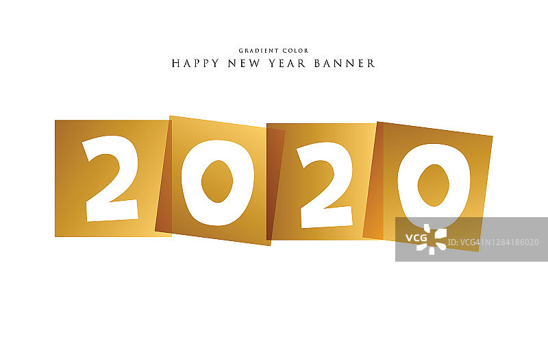 2020年拜年背景。季节性贺卡模板。股票插图图片素材