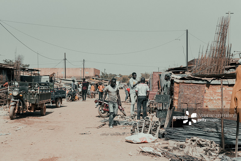 布基纳法索瓦加杜古中央市场图片素材