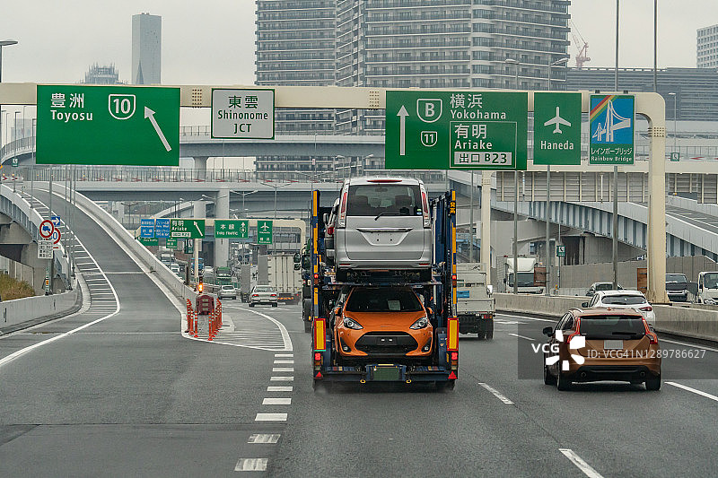 日本东京市区高速公路图片素材