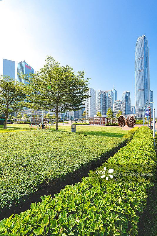 香港绿色办公大楼图片素材